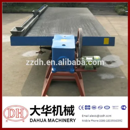mineral shaking table for iron ore in mineral processing