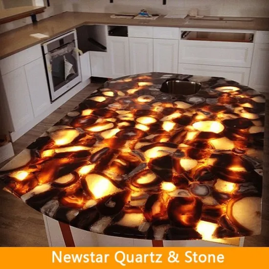 Semi Precious Sharjah Gemstone Countertops & Tabletops