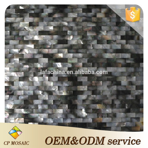 Advance Sale 2017 High Quality Black Shell Mosaic Interior Wall Tiles