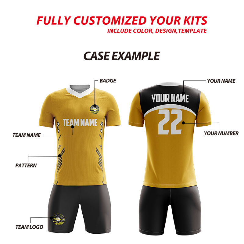 New Design Soccer Wear Uniform Sets Make Your Own Sublimation Adult Footballl Shirt Custom Soccer Jersey