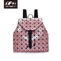 Mochila geométrica del ordenador portátil de la moda de la mochila de lingge para las mujeres