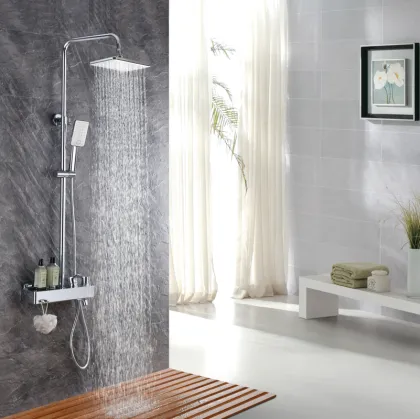 Shower Set with Shampoo Shelf