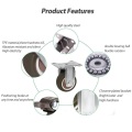 1.5in Gray TPE Mute Caster Baby Stroller Wheel