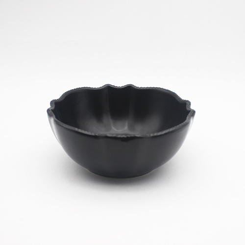 Nordic Ceramic Black Bowl und Teller -Set -Geschirrset