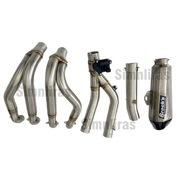 Ableitungsmufflerrohr mit für Ventil Suzuki Hayabusa GSX1300R 2008-2023 / Hayabusa 08-23 mit Controller