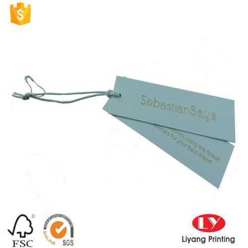 Custom Paper Carment Swing Hang Tag Printing