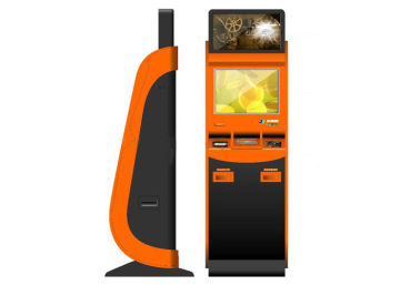 Barcode Scanner Ticketing Dual Screen Kiosk Automated Waterproof