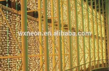 wedding fairy light curtain / 10M 100LED 110V colorful Outdoor Christmas Power String Fairy Wedding Curtain Light