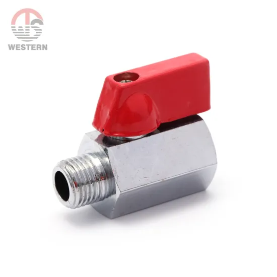 Chrome Plated  Manual  BSP NPT Thread 3/8 1/4 npt BSP half Inch mini cooper valve body Brass Ball Valve