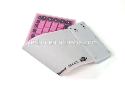 Waterproof Wireless Folding Bluetooth Soft Silicone Keyboard For Apple for Samsung