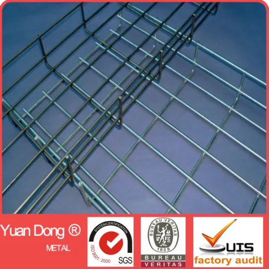 Galvanized wire mesh cable tray