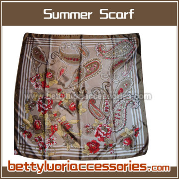 printed satin scarf