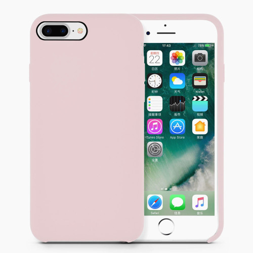 Light Pink Liquid Silicone Rubber iPhone8 Case