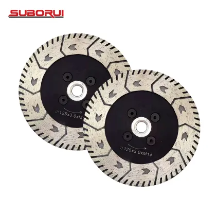 Hot Press Turbo Rim Diamond Saw Blade for Dekton Marble Granite Concrete - BORUI OEM