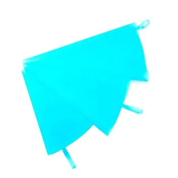 Custom Blue Transparent TPU Piping Bags for Baking and Decorating (8, 10, 12 Inch)