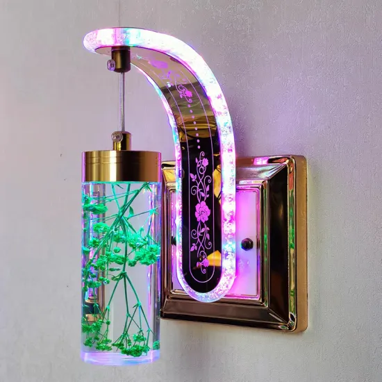 Wholesale Modern Acrylic Wall Bracket Lights with Dry Flower Design - Hot Sale