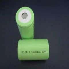 10Ah and 8000mah rechargeable NiMH 1.2V Size D battery for e bike