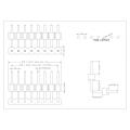 ​2.0 mm Pin Header Single Row Double Plastic Through Hole Right Angle