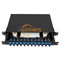 1U 24 คอร์ SC Simplex ใยแก้วนำแสงแผงแพทช์