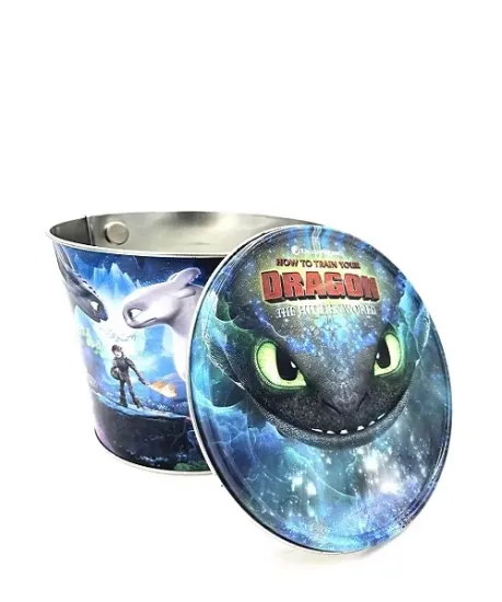 DADI 1.8L Cinema Popcorn Bucket Carry Handle Lid