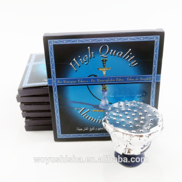 coconut charcoal poked foil Aluminum shisha glass hookag bowl hookah tin foil
