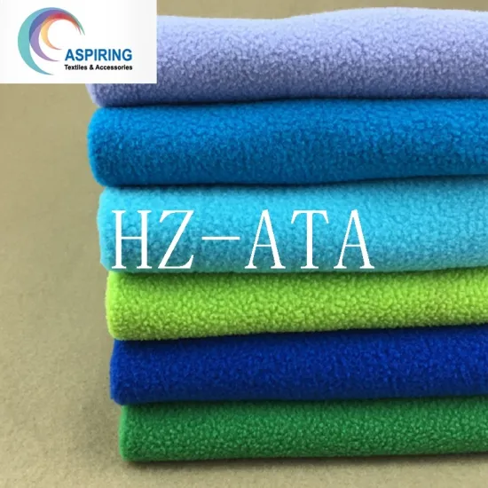100%Polyester DTY 150d/144f Polar Fleece Fabric