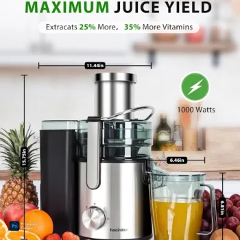 3-in-1 Cold Press Juicer for Fruits & Vegetables