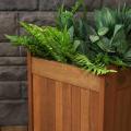 Square Wooden Flower and Herb Pot for Garden