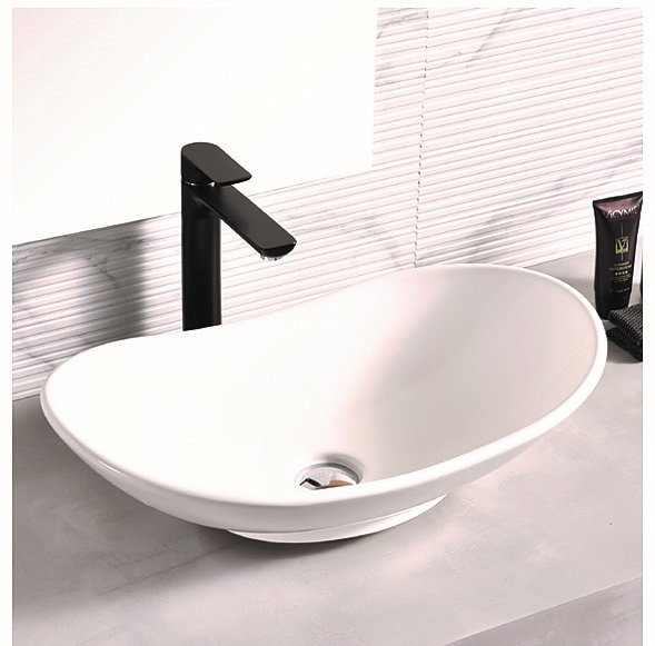 Ceramic Vessel Bathroom Countertop Basin