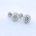 Đa màu sắc Double-faced Shamballa Jewels Earring cho phụ nữ