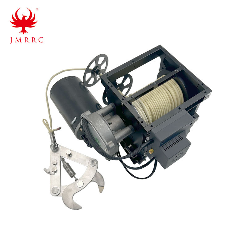 Drone Winch with 30m Rope and Hook for Delivery Electric Cargo Winch
