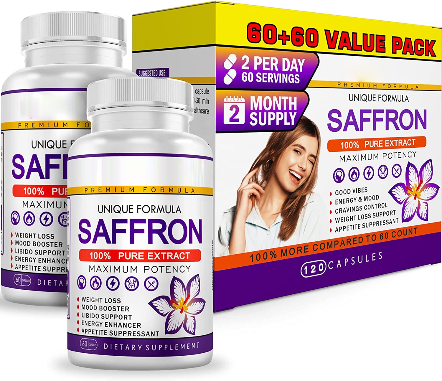 Slim Queen 15 Day Saffron Weight Loss Capsules