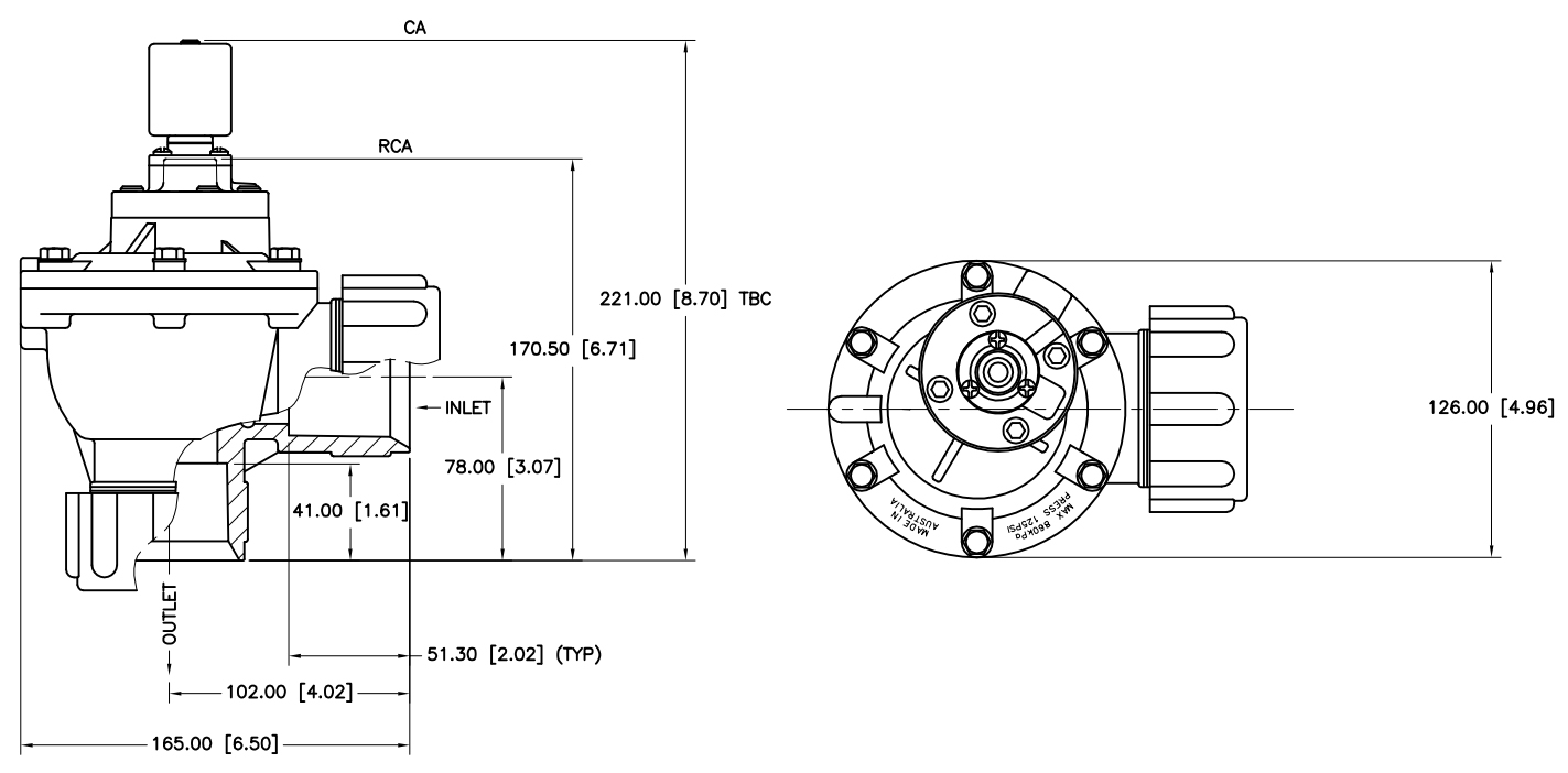 CA45DD Goyen Replacement Diaphragm Valve