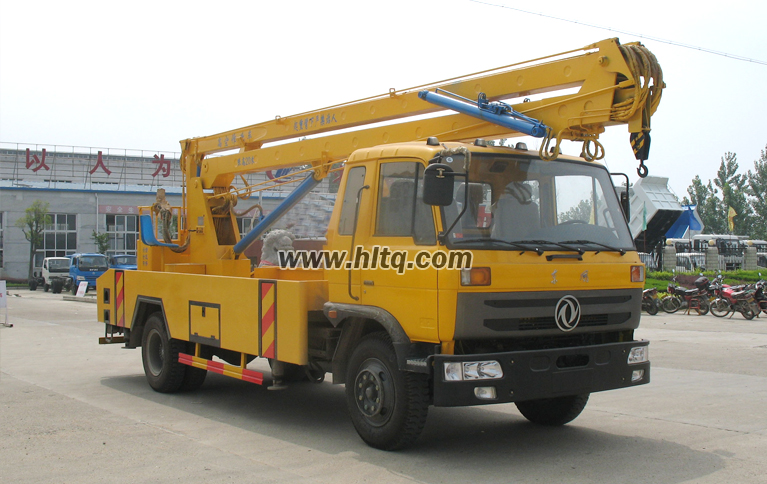 Aerial work platform lift truck