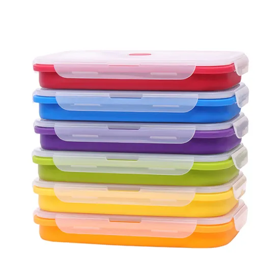 Collapsible Silicone Food Storage Containers: Convenient and Space-Saving Lunch Boxes for Meal Prep