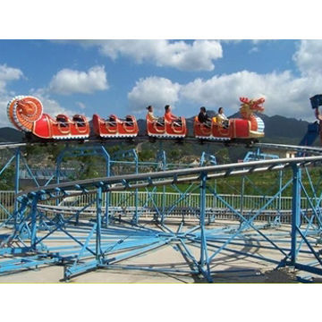 Newest Electric Track Train Sliding Dragon for Amusement Parks