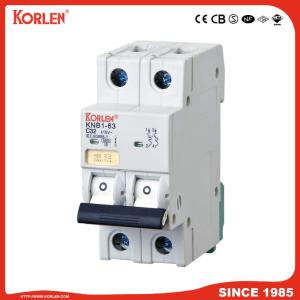 Miniature Circuit Breaker 4.5KA 63A 2P with SEMKO