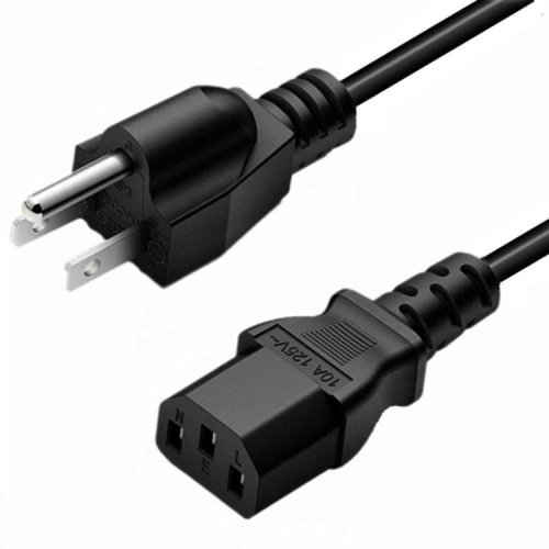 US Standard 3 Pin AC Power Cord Cable