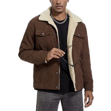 High Quality Men's Winter Corduroy Jacket - Windproof and Warm Casual Outdoor Wear