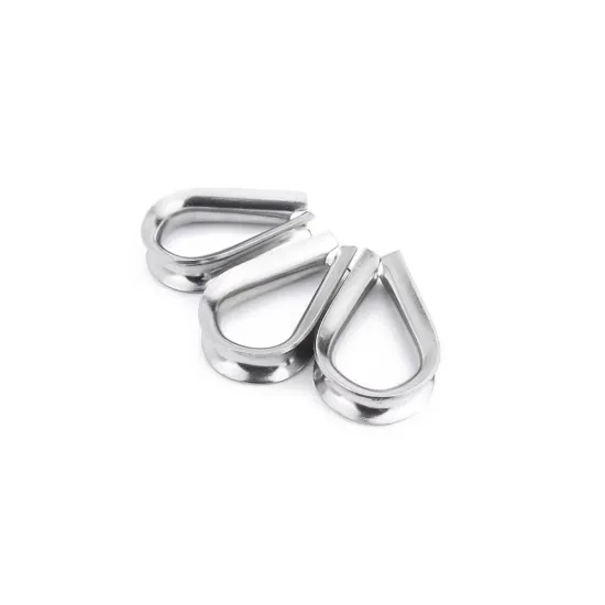 Rigging Hardware: SS304 and SS316 Wire Rope Tube Thimble