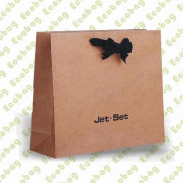 Paper Gift Bag, Made of 120gsm Kraft Paper, Various Designs are Available, for Advertisement