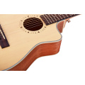 Wooden mini travel acoustic guitar