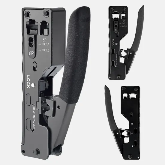 RJ45 RJ11 Crimper Tool for Cat5 Cat7 Cable Termination