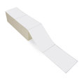 White 4x6 Label Barcode Termal Langsung 100x150 Fan Fold Paper Sticker Paper Roll