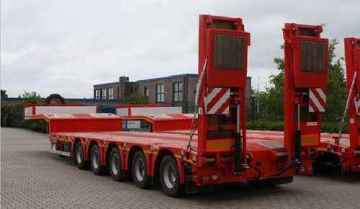 low bed semi-trailer, flat bed truck trailer