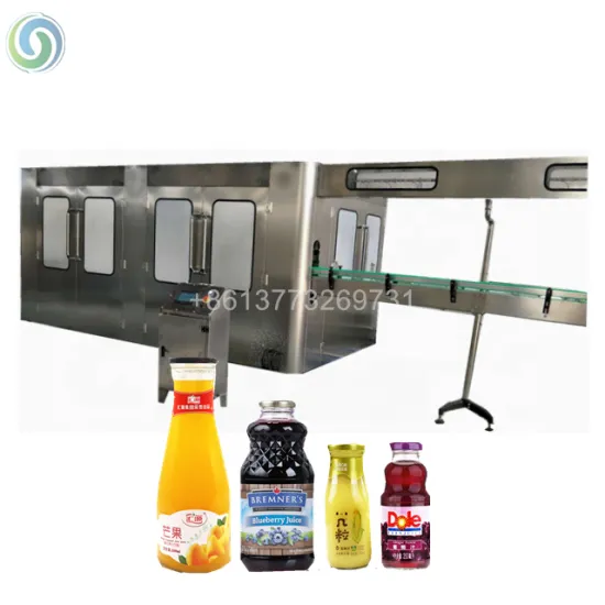 Automatic Orange Juice Glass Bottle Hot Filling Machine / Juice Bottling Equipment / Fruit Juice Production Line For Sale