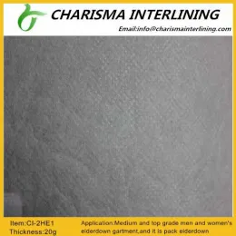 100% polypropylene fiber non woven interlining 2HE1 for woolen,cotton,silk and mixed textile.