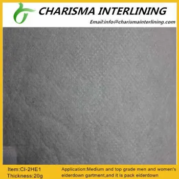 100% polypropylene fiber non woven interlining 2HE1 for woolen,cotton,silk and mixed textile.