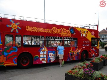 advertising bus sticker