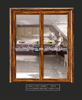 Kitchen Cabinet Aluminum Frame Frosted Glass Bathroom Tempered Glass Door